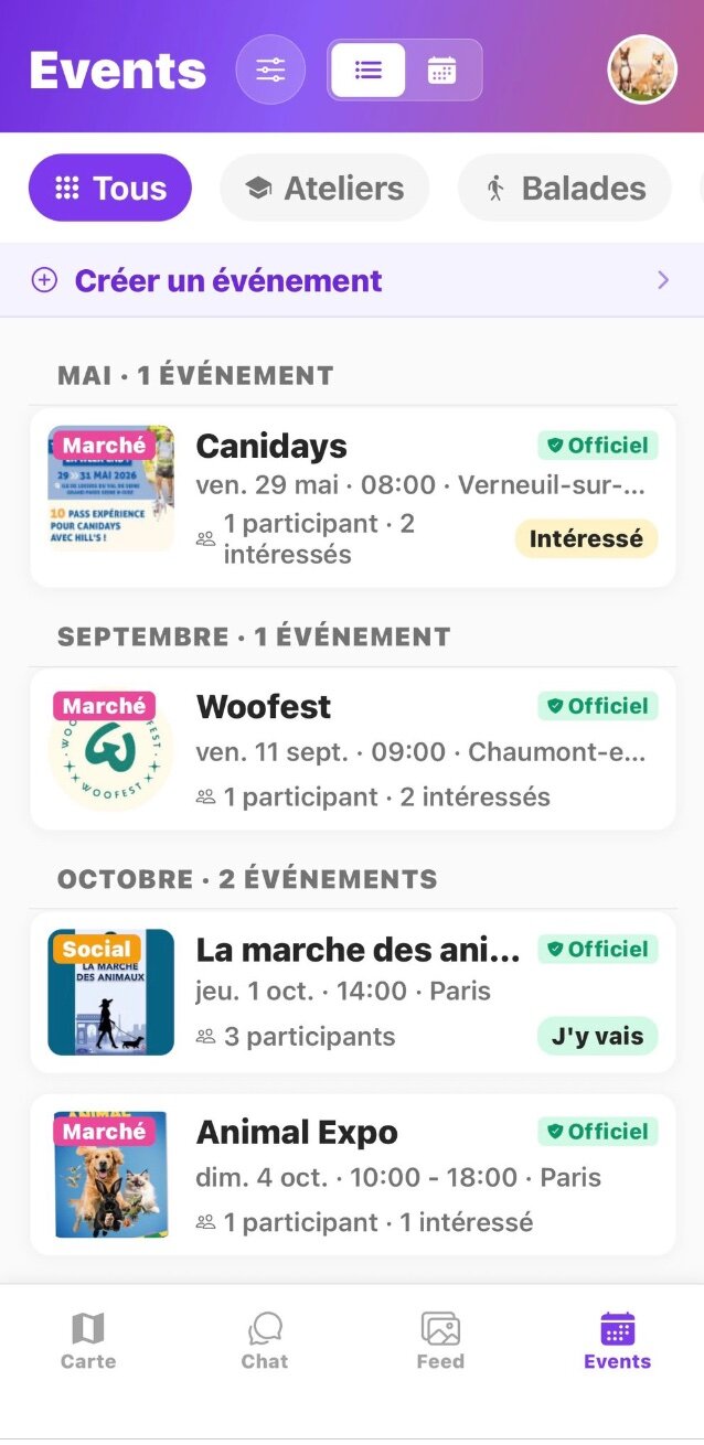 Événements